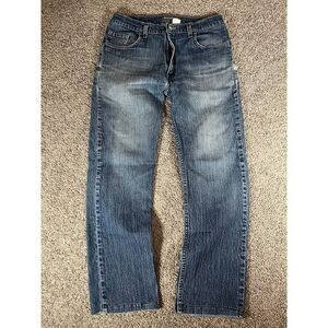 Levi's Vintage SilverTab Y2K 32x29 Stone‎ Washed Denim Jeans USA Acid Wash Pants
